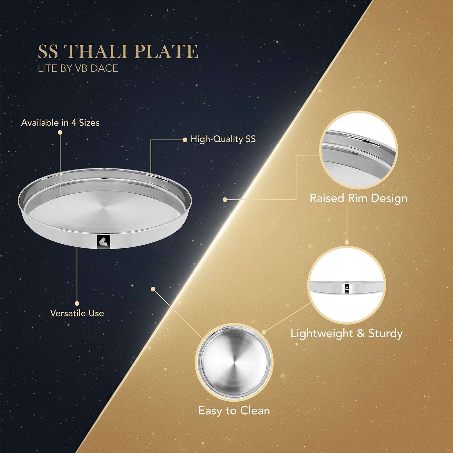 SS Thali Plates