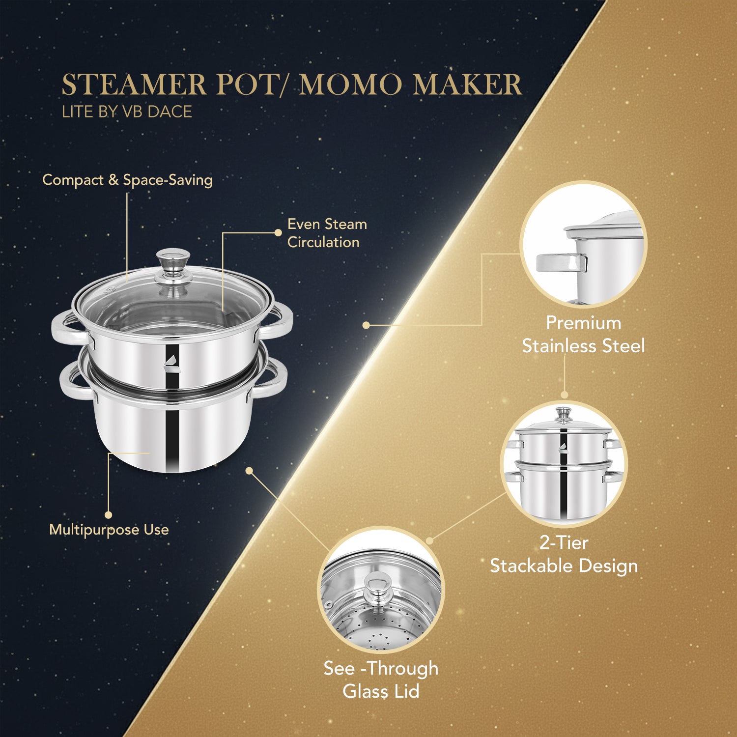 Steamer Pot/ Momo Maker